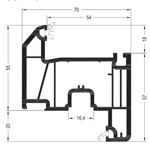 ГРАЦИО Створка Z55 шт=6м