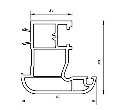 Штульп GREEN SYSTEM 60 серия шт=6,5м Штульп GREEN SYSTEM 60 серия шт=6,5м