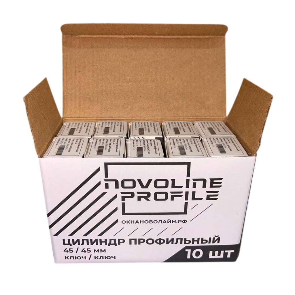 Цилиндр профильный NOVOLINE ОПТИМА, 45/45 мм, ключ/ключ Цилиндр профильный NOVOLINE ОПТИМА, 45/45 мм, ключ/ключ
